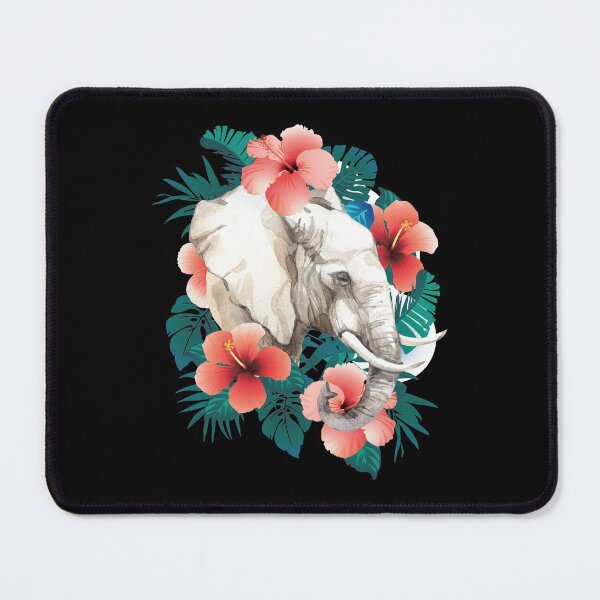 Item preview, Elephant in floral boho design designed and sold by JoysGallery.