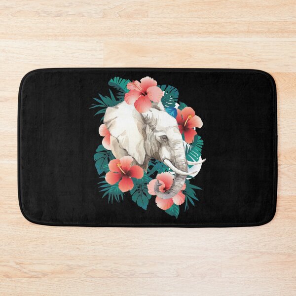 Item preview, Elephant in floral boho design designed and sold by JoysGallery.