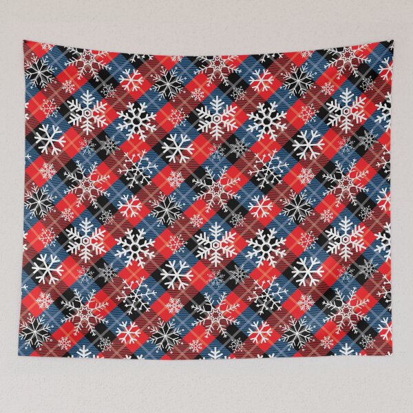 Item preview, Red Winter Simple Snowflake Pattern designed and sold by JABG-01.