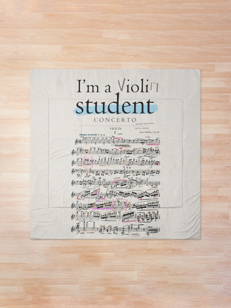 Alternate view of Violin student Comforter