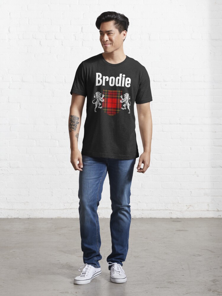 Brodie Clan Scottish Name Coat Of Arms Tartan Essential T Shirt