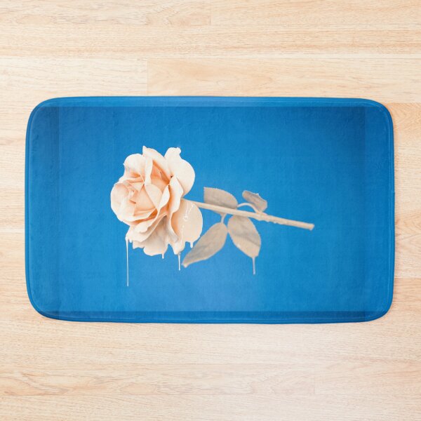 Item preview, Liquid Rose Flower Painting, Blue Background  designed and sold by newburyboutique.