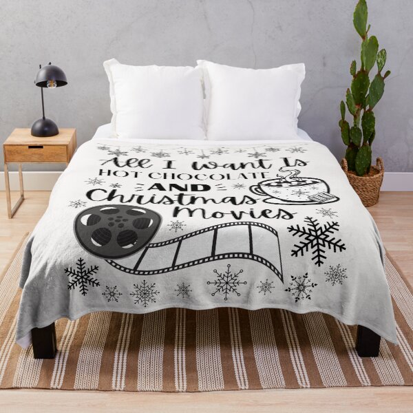 Item preview, All I Want Is Hot Chocolate And Christmas Movies Christmas Design designed and sold by Designs By YL.