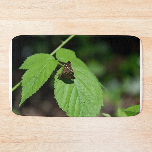 Item preview, Speckled Wood Butterfly on a leaf designed and sold by RumRagephotos.