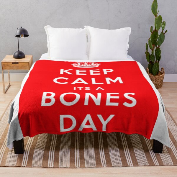 Item preview, keep calm its a bones day funny tiktok trend noodle pug bones day- keep calm and carry on red designed and sold by emcazalet.