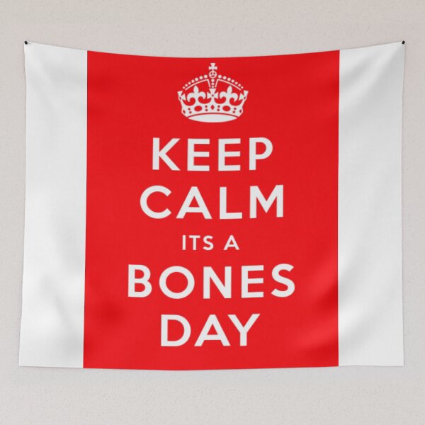 Item preview, keep calm its a bones day funny tiktok trend noodle pug bones day- keep calm and carry on red designed and sold by emcazalet.