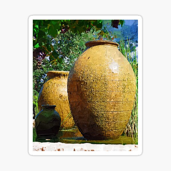 Two Large Urns Sticker