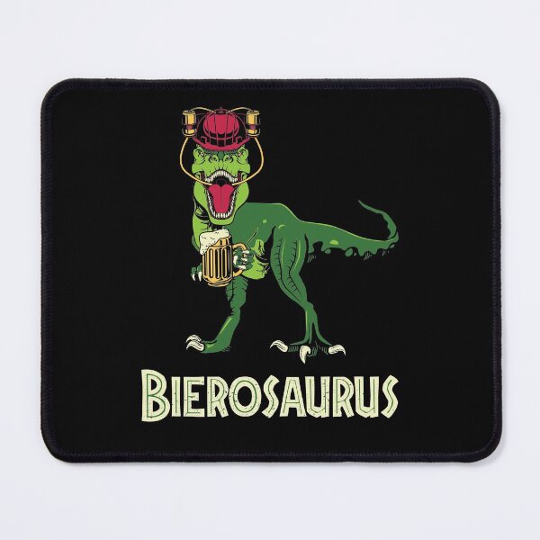 Item preview, Bierosaurus with beer glass, drinking helmet, beer, beer lover Dino design designed and sold by brunsch-print.