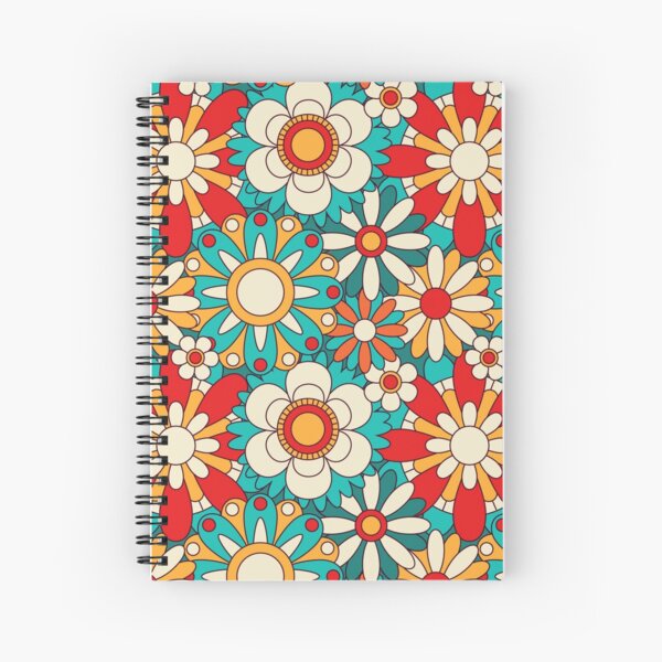 vintage flowerpattern Spiral Notebook