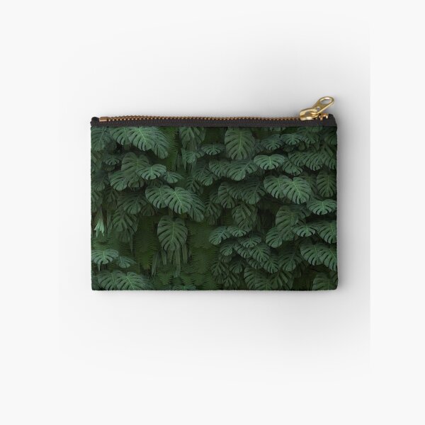 Item preview, 3d exotic green leaves of monstera and fern background designed and sold by AlinaGil.