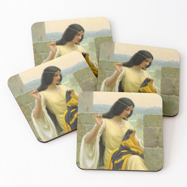 Item preview, Stitching the Standard by Edmund Leighton (1911) designed and sold by allhistory.