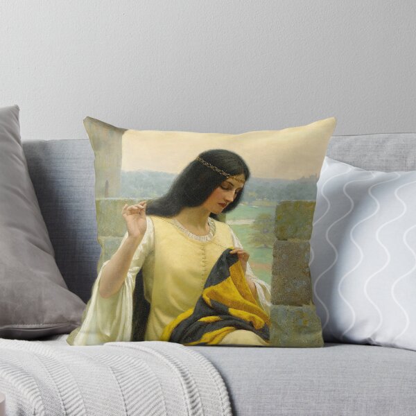 Item preview, Cosiendo el estandarte de Edmund Leighton (1911) designed and sold by allhistory.