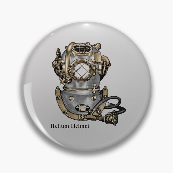 Item preview, Vintage Helium Deep Sea Mark V Diving Helmet designed and sold by urmaddad.
