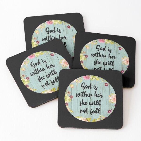 Item preview, God Is Within Her She Will Not Fall designed and sold by PinkPerfect.