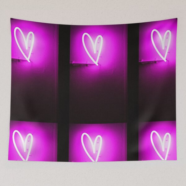 Item preview, Neon Pink Heart designed and sold by newburyboutique.