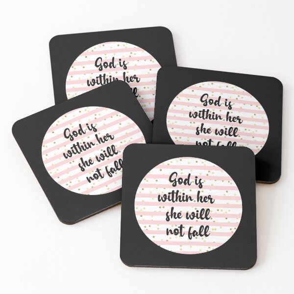 Item preview, God Is Within Her She Will Not Fall designed and sold by PinkPerfect.