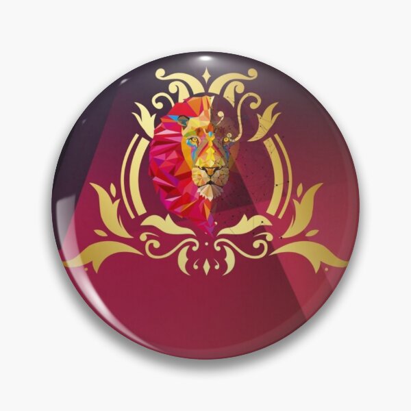 Item preview, Artistic red jungle lion designed and sold by SKMAXX.