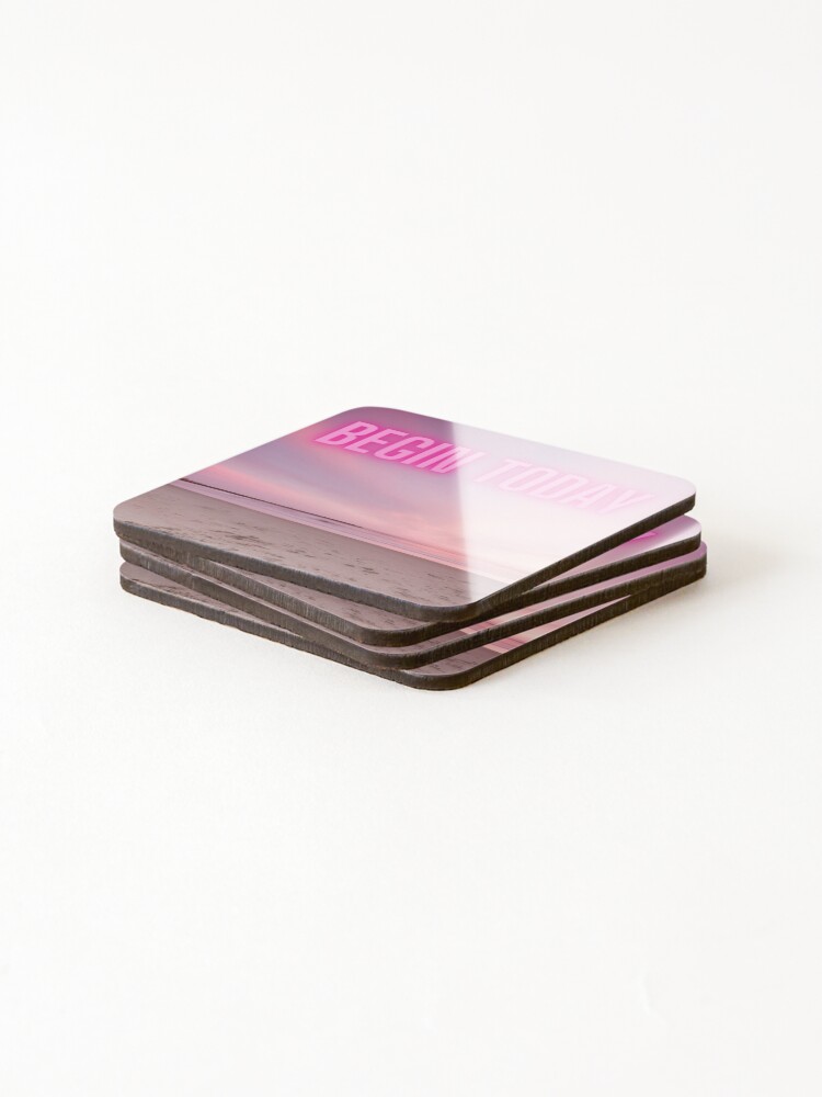 Thumbnail 4 of 5, Coasters (Set of 4), Begin Today designed and sold by RiadMannan.