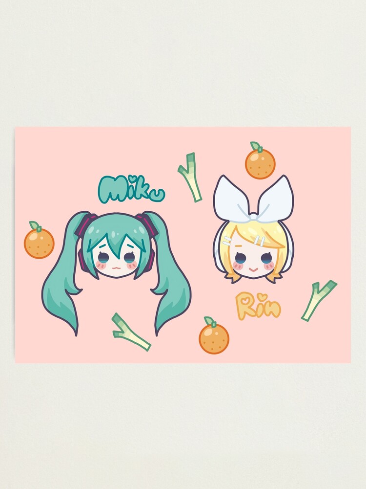 Miku and Rin Chibis Sticker for Sale by Devious-Monster