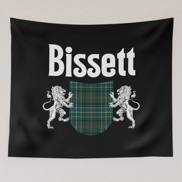 Item preview, Bissett Clan Scottish Name Coat Of Arms Tartan designed and sold by RosiesSticks.
