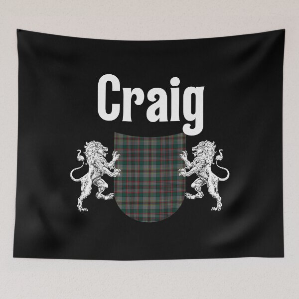 Item preview, Craig Clan Scottish Name Coat Of Arms Tartan designed and sold by RosiesSticks.