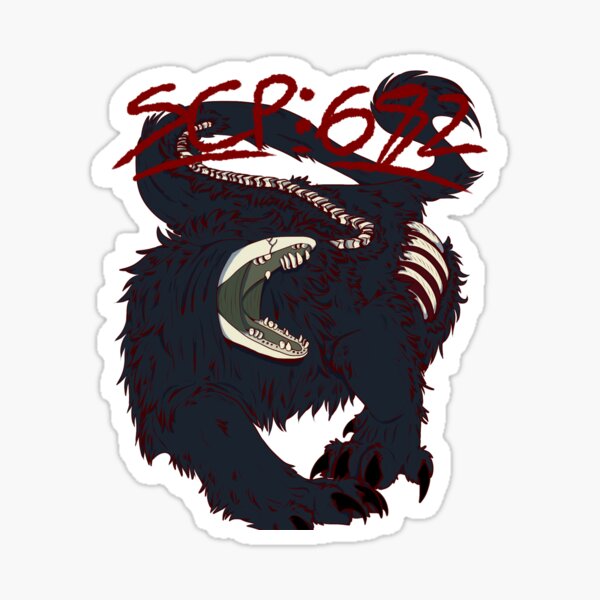 SCP-682 'Scarily Cute Pests' Sticker for Sale by WarFang-Arts