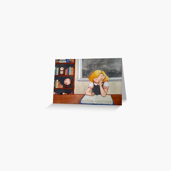 Lottie Writes a Novel Greeting Card