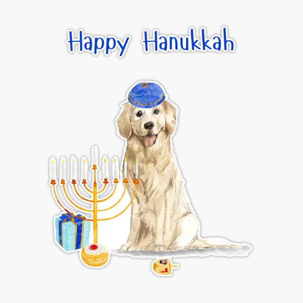 Happy Hanukkah Dog Cat Pet Photo Lovers Jigsaw Puzzle with Photo Tin