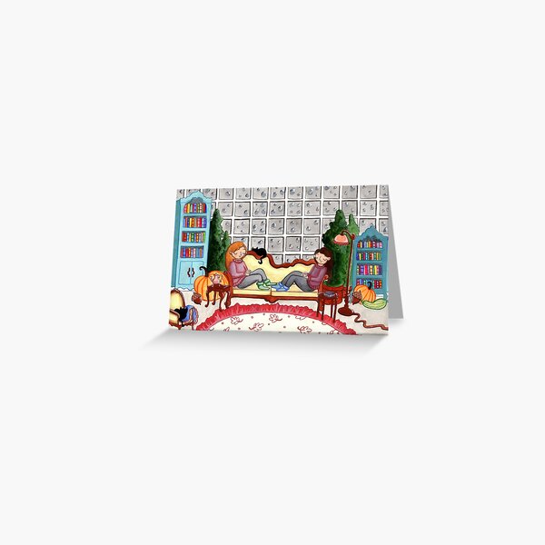 October Friends Greeting Card