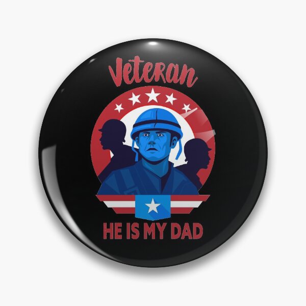 Item preview, Veteran He Is My DAD - Patriotic gift for Veterans Day, designed and sold by SweetbeStore.