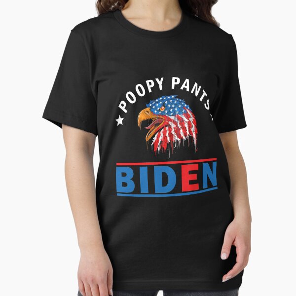 Vista previa del artículo con la obra «Pantalones poopy biden funny anti biden», diseñado y vendido por printrendstore.
