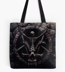 Skeleton Pentagram Tote Bag
