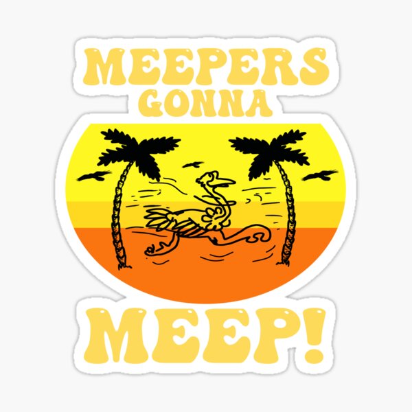 Meep Morp Dinosaur Sticker