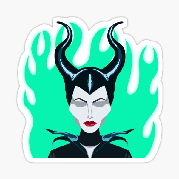 Maleficent Sticker For Sale By Henryquenunes Redbubble