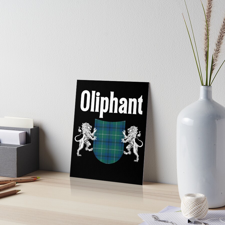 "Oliphant Clan Scottish Name Coat Of Arms Tartan" Art Board Print By ...