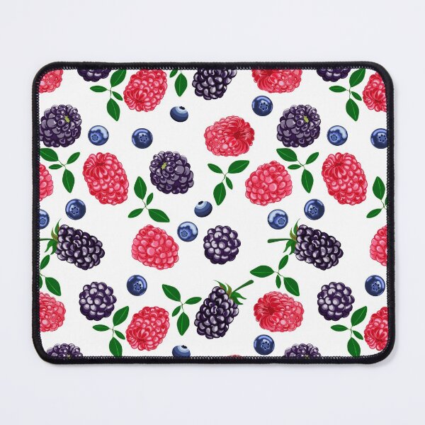 Item preview, Very berry, blackberry, raspberries, blueberry, white background. designed and sold by Natalya Alexandrou.