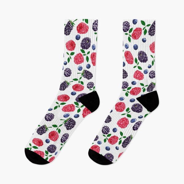 Item preview, Very berry, blackberry, raspberries, blueberry, white background. designed and sold by Natalya Alexandrou.