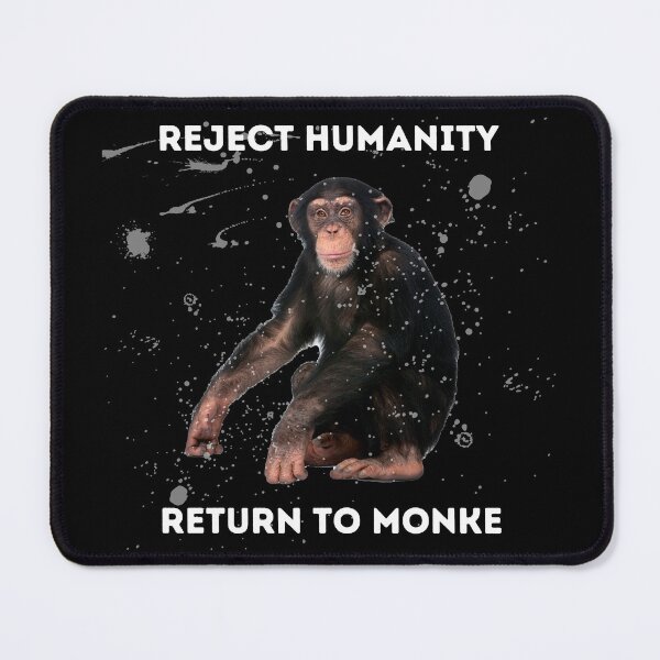 Item preview, Reject Humanity Return to Monke designed and sold by Sus-Snail-Co.