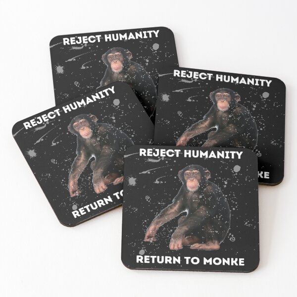 Item preview, Reject Humanity Return to Monke designed and sold by Sus-Snail-Co.