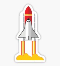 Rocket Space Shuttle Houston Sticker