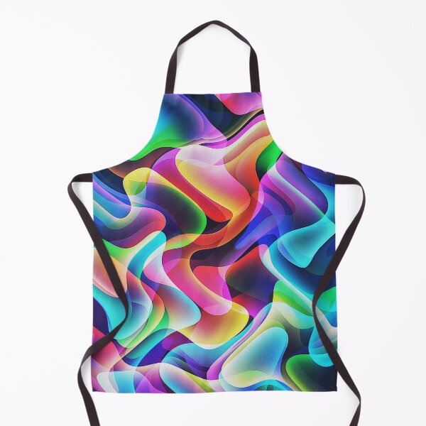 Item preview, Neon Glow Multi Color Waves - Love Lines - Colorful Abstract Geometric Modern Art / Pride / LGBT Design designed and sold by badbugs.