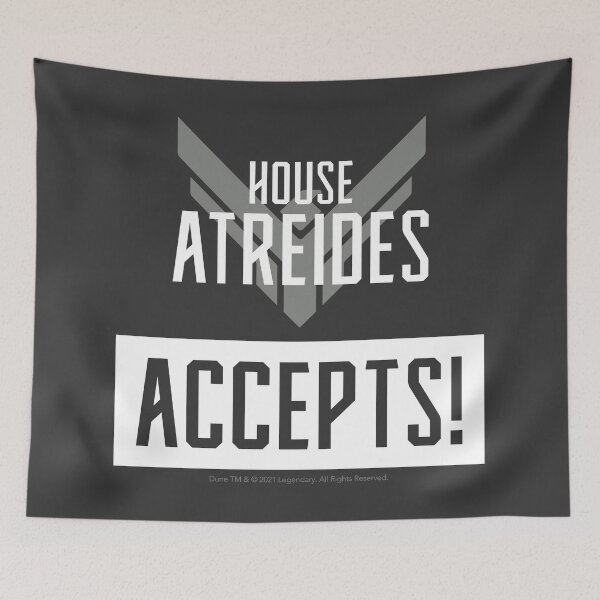 Item preview, House Atreides Accepts Art - Dune 2021 designed and sold by Luhmdesign.