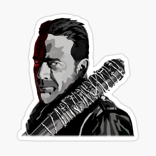 juste sans la citation. Avec Negan (joué par Jeffrey Dean Morgan) et Lucille de la série originale d'AMC Sticker