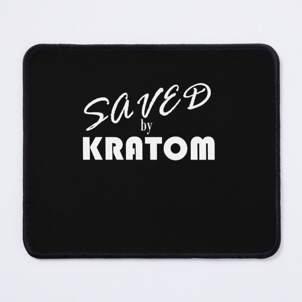 Item preview, Saved by Kratom - White Text designed and sold by MountMercantile.