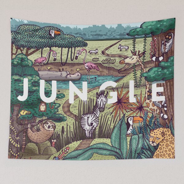 Item preview, Cute Cartoon Doodle Jungle Life designed and sold by Vector Scout Lab.