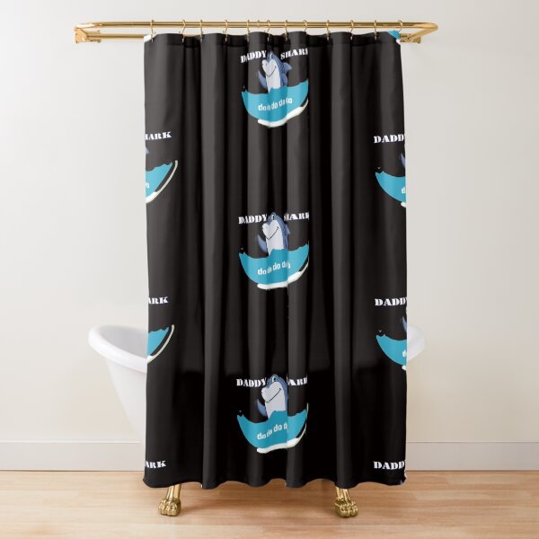 Daddy Shark Do Do Shower Curtain