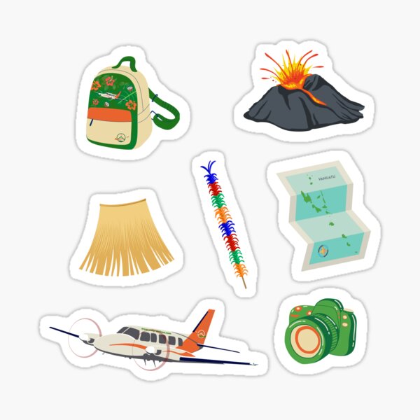Artikel-Vorschau von Tanna Vulkan Tour Stickerpaket, designt und verkauft von Olivia Magoffin.