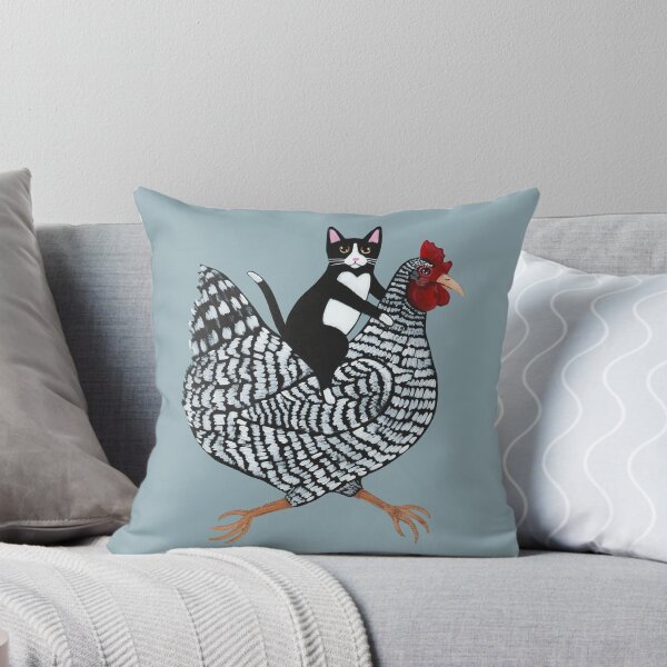 Item preview, Tuxedo Cat Chicken Ride designed and sold by KilkennyCat Art.