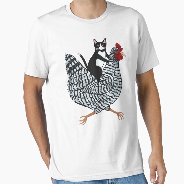 Artikel-Vorschau von Smoking Cat Chicken Ride, designt und verkauft von KilkennyCat Art.
