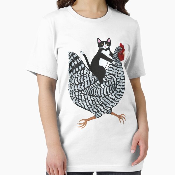Tuxedo Cat Chicken Ride Essential T-Shirt